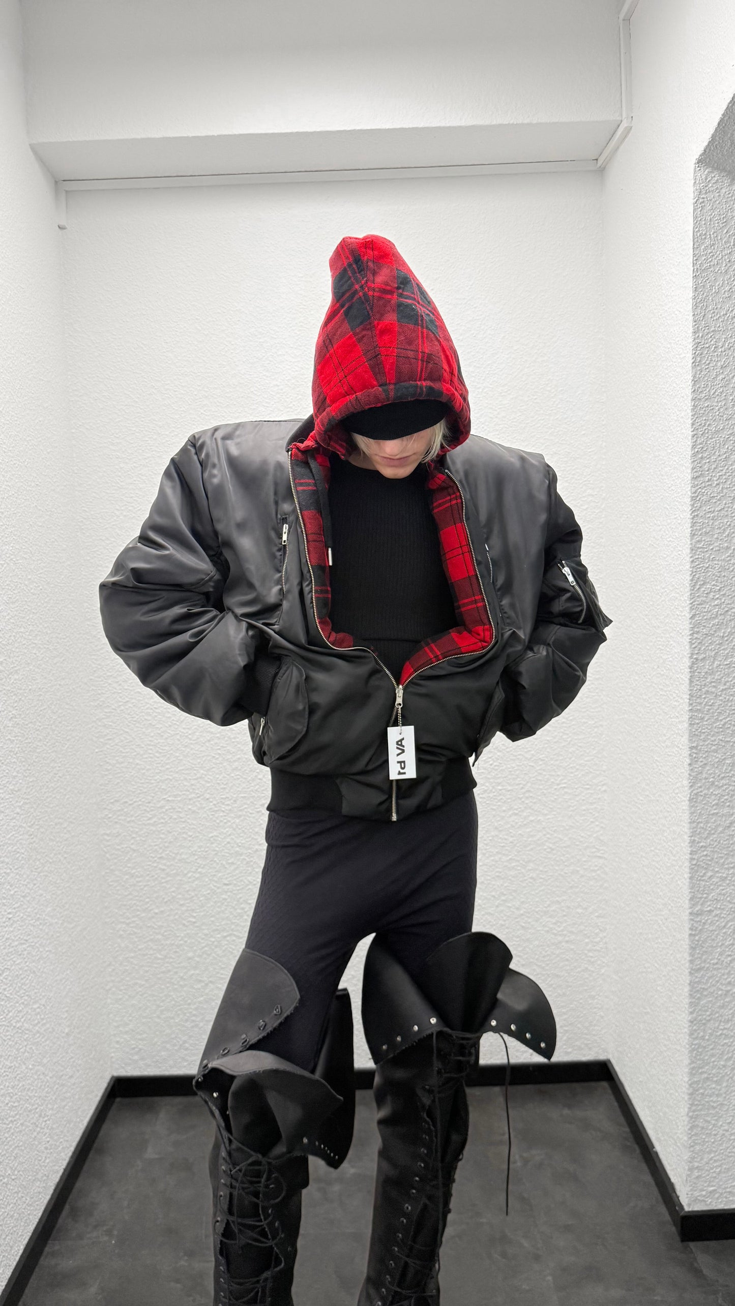 BOMBER JACKET FLANNEL REVERSIBLE